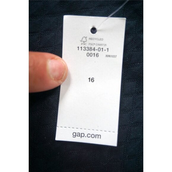 Gap True Indigo Jacquard A-line Mini Skirt - Size 16, NWT - Picture 4 of 10